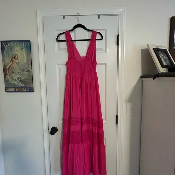 NWOT Pink Maxi Dress - Picture 7 of 11
